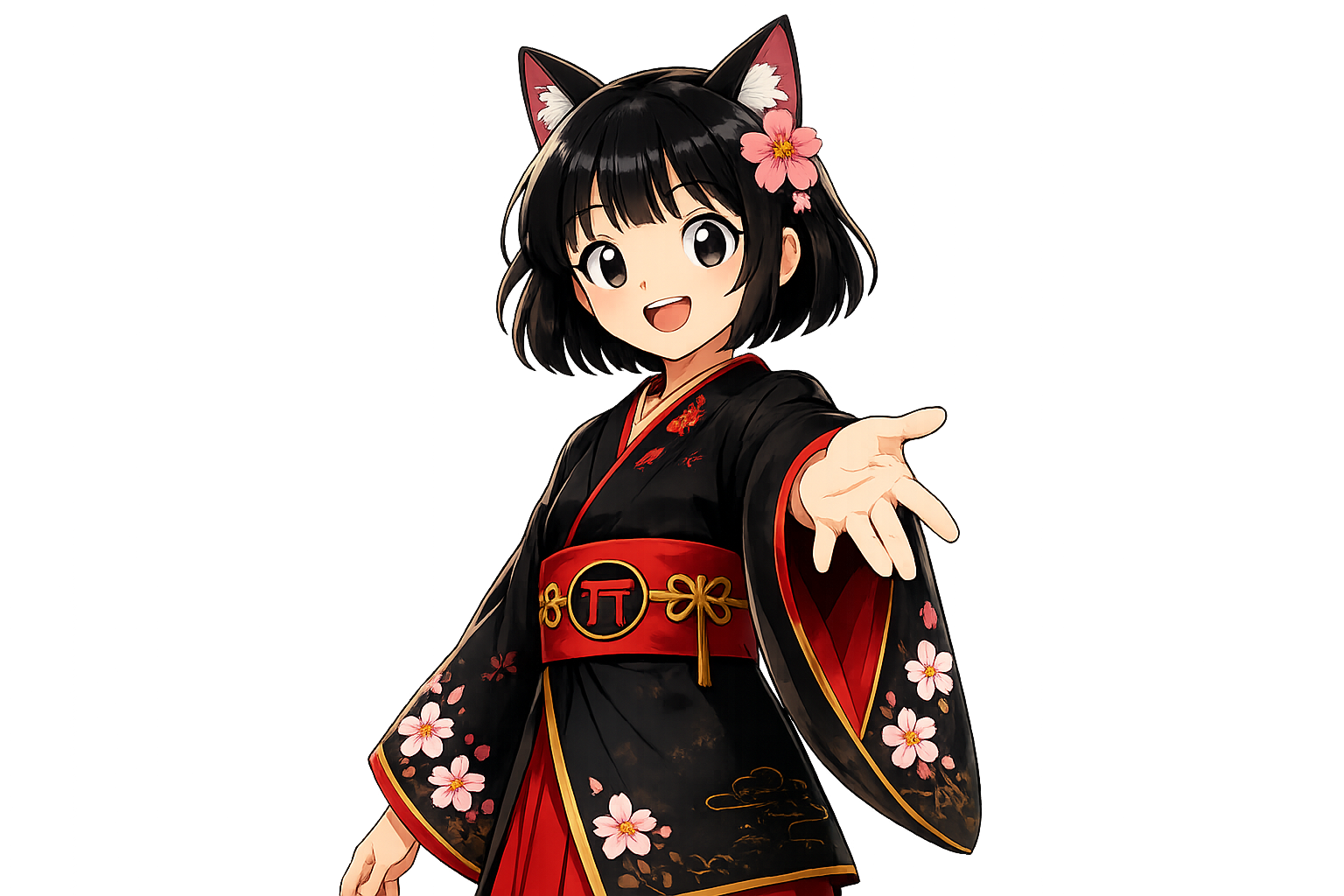 Yuuki dando boas-vindas